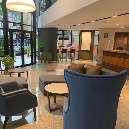 Flat No Hotel Cosmopolitan Com Estacionamento Gratis E Piscina Santos  Dış mekan fotoğraf
