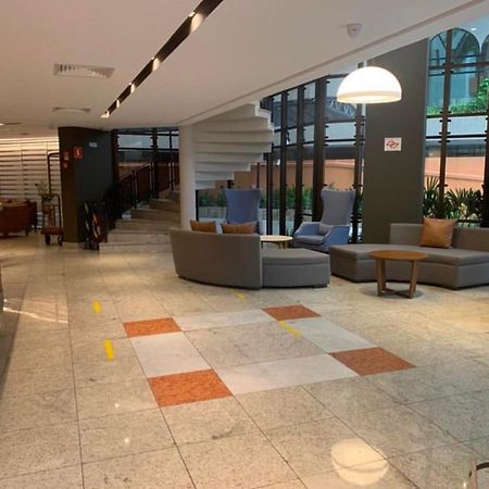 Flat No Hotel Cosmopolitan Com Estacionamento Gratis E Piscina Santos  Dış mekan fotoğraf