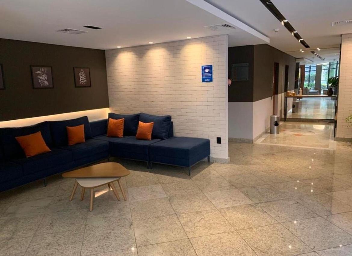 Flat No Hotel Cosmopolitan Com Estacionamento Gratis E Piscina Santos  Dış mekan fotoğraf